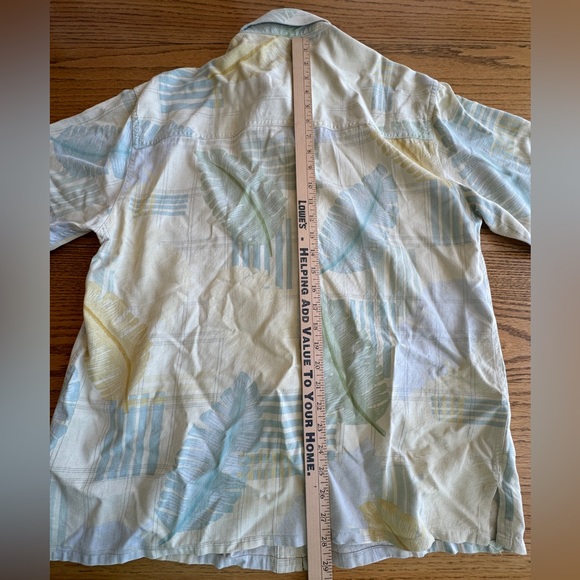 Island Republic Hawaiian Shirt Men's Size Large Silk Rayon Blend Pocket‎ - Picture 4 of 7